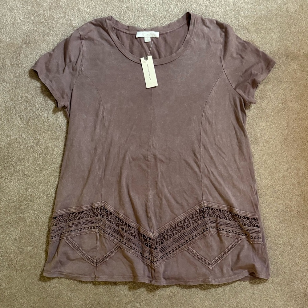 NWT - Anthropologie eri + ali Lace Top - Picture 1 of 3